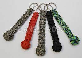 You will receive one in your choice of color. Paracord Cobra Braid Monkey Fist Keychain 3 4 Wood Etsy