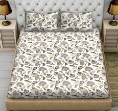 Printed Double Bed Sheet Size 58 Inch
