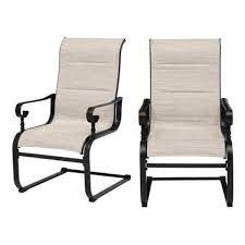 Padded Sling Outdoor Dining Chair