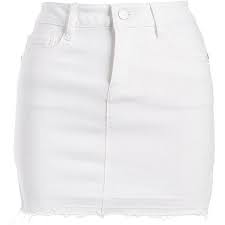 Dollhouse White Denim Skirt 25 Liked On Polyvore