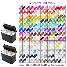 Yalulu Graphic Marker Pen General Design 168 Colours