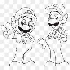 Mario first appeared as jumpman in the 1981 arcade game named donkey kong. Mario Brothers Coloring Pages Halloween Luigi Toad Mario And Luigi Drawing Hd Png Download 899x800 4935943 Pngfind