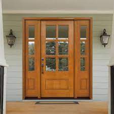 64 x 80 wood doors with glass wood
