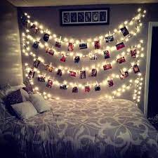 hang lights in a bedroom