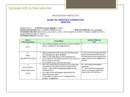Minutes And Actions Template Major Magdalene Project Org