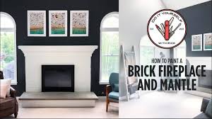 paint a brick fireplace and mantle