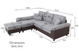 aqua l shaped sofa bedandbasics