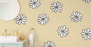 Large Daisy Wall Decals Playroom