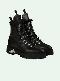 Expertly crafted from italian leather this versatile pair constructed with laces, leather lining and leather soles for traction on most surfaces. Leather Hiking Boots Off White Official Website