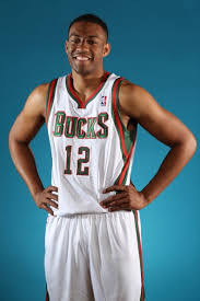 This photoshoot was used to create this photo, which appeared on the banner which unveiled the bucks new uniforms at the bucks'. Jabari Parker Milwaukee Bucks Portraits