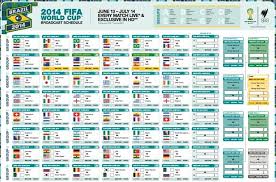 Advante360 Seo World Cup 2014 Schedule In Pdf Sbs And Fifa App