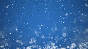 Blue Christmas Card Winter With Snowflakes Stars And Snow