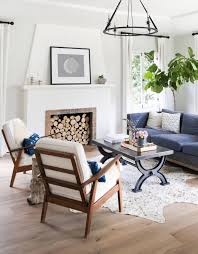 minimalist living room with eclectic