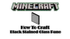 how to make black stained glass pane in