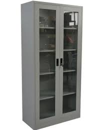 Polish Grey Glass Door Cabinet At Rs