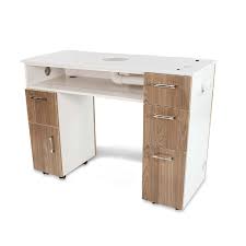 milan manicure table with vent pipe
