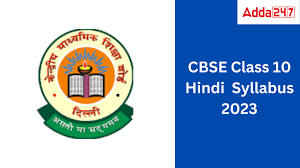 hindi syllabus cl 10 cbse 2023 24