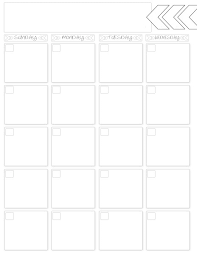 Blank Calendar Monthly Weekly Printables Craft Shack Chronicles
