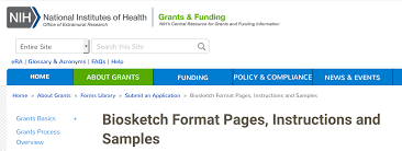SciENcv Updated to Support New NIH Biosketch Format   NCBI Insights