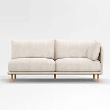 wells right arm sofa with natural leg