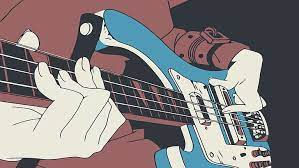Digital Art Anime Flcl Bass Guitars