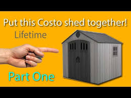 costco lifetime storage shed together