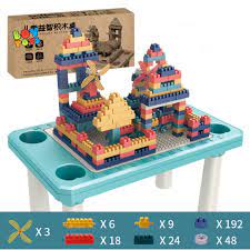 Bàn xếp hình Lego cao cấp đa năng 100 chi tiết cho bé thỏa sức lắp ghép  sáng tạo (Learn Building Blocks)
