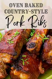 easy oven baked country style pork ribs