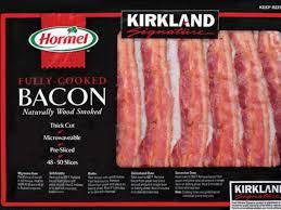 fully cooked bacon nutrition facts