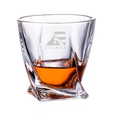 Custom Twisted Whisky Rocks Glass 9 5 Oz