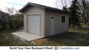 12x8 salt box garage door shed plans
