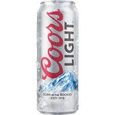 coors light lager beer 24 fl oz can
