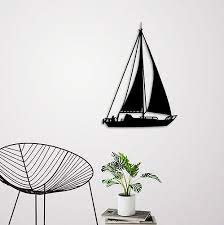 Sailing Boat For Wall Decoration 3d