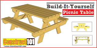 Traditional Picnic Table Plans