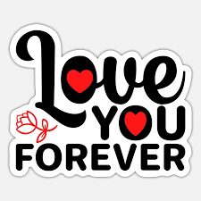 love you forever gif for her sticker