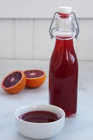 homemade blood orange simple syrup