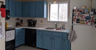 Do you want to learn how to install kitchen cabinets without hiring a professional to do it for you? Blue To Black Kitchen Cabinets Projects By Heather At Menards