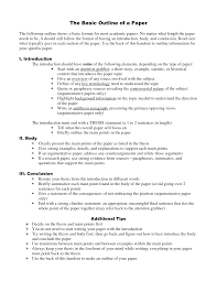Research Paper Outline Blank Template Apa Style Examples For Middle