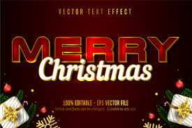Merry Christmas Text Effect Graphic By Mustafa Beksen Creative Fabrica