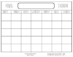 Blank Monthly Planner Template