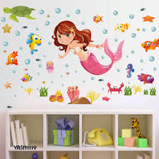 Cute Mermaid Wall Sticker 03 Jpg
