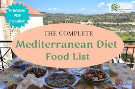 complete terranean t food list