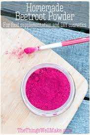 how to make beetroot powder oh the