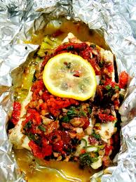 olive crusted cod in foil proud