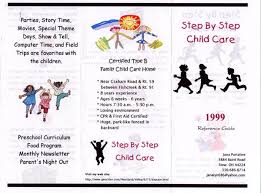 Child Care Brochure Samples Child Care Brochure Template Renanlopes Me
