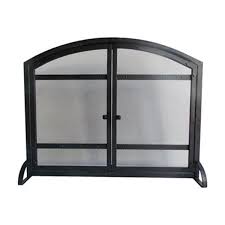 Black Fireplace Screen