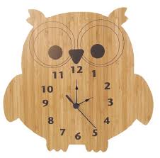 Trend Lab Bamboo Wall Clock Owl