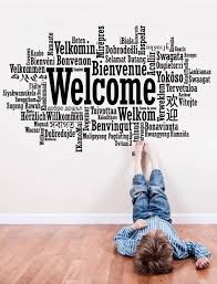 Welcome Wall Decal Welcome Sticker