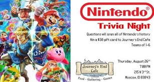 Built by trivia lovers for trivia lovers, this free online trivia game will test your ability to separate fact from fiction. Nintendo Trivia Journey S End Games Moscow 26 August 2021