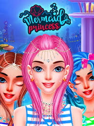 mermaid princess makeup dressup salon
